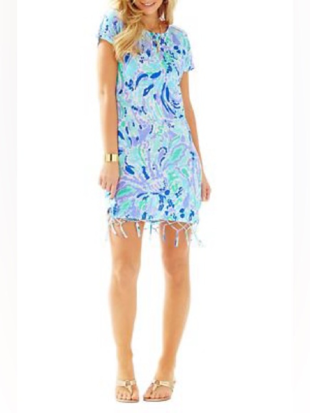 Lilly Pulitzer Linen Cover Up Size L